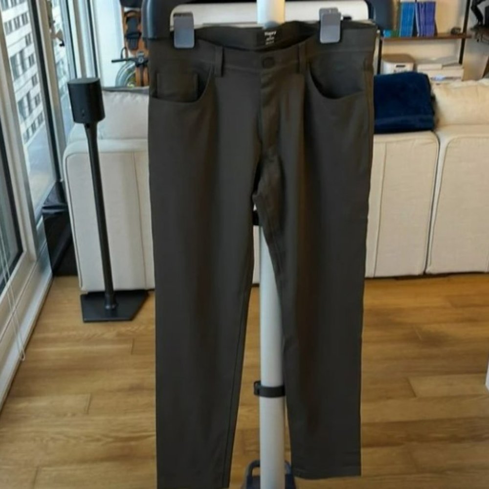 Theory Raffi 5-Pocket Pant in Compact Ponte - Slim Fit - 32 Waist - Olive